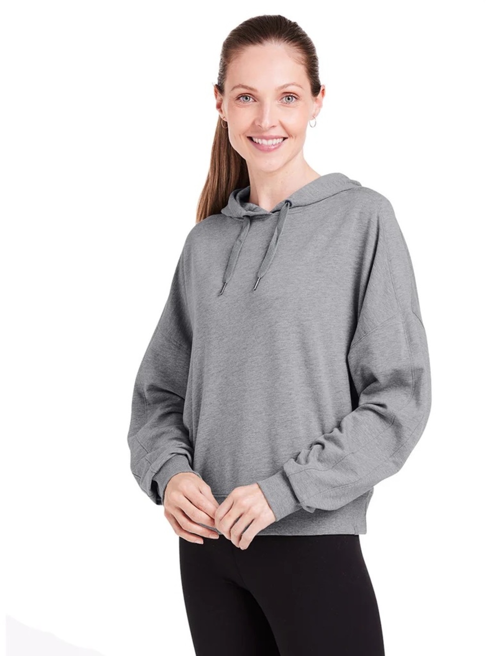 TASC Brand - Heather Gray - Ladies Studio Hooded Fleece-XL